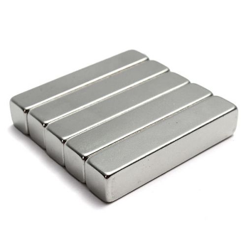 5pcs N35 50x9x9mm Large Strong Neodymium Bar Magnet Rare Earth Magnets
