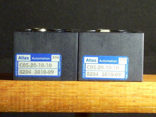 Two NEW! Atlas Automation Parker C05-20-10-10 Double Acting Cylinders - Sweden!