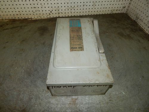 Ite siemens jf-323  general duty safety switch 100 amp  jn323 jf323 for sale
