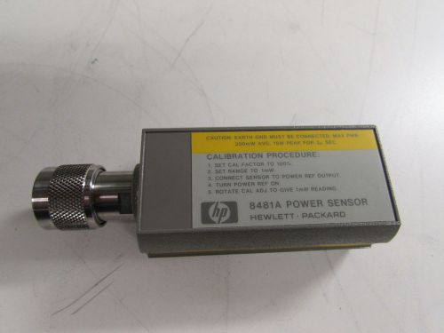 Agilent keysight 8481a power sensor, 10 mhz to 18 ghz, -30 to +20 dbm for sale