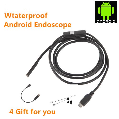 7mm 1.5M Android Phone Endoscope IP67 Waterproof Borescope LED Camera