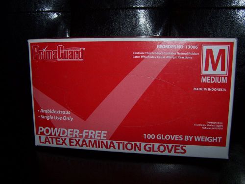 Powder-free vinyl examination gloves Med (100 per BOX) by Prima Guard