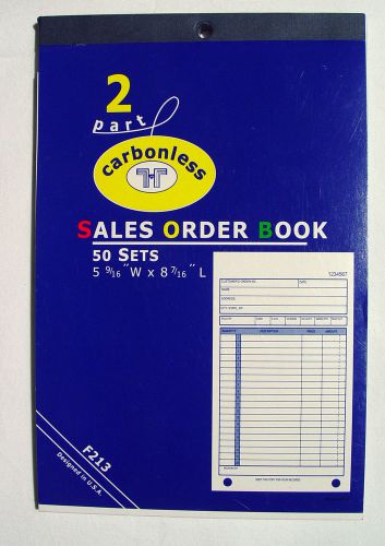 6 Sales Order Books Receipts Pads Carbonless record keeping sheets Free Shipping