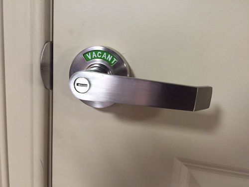 Privacy lever door lock with large in-use indicator, patent pending design for sale