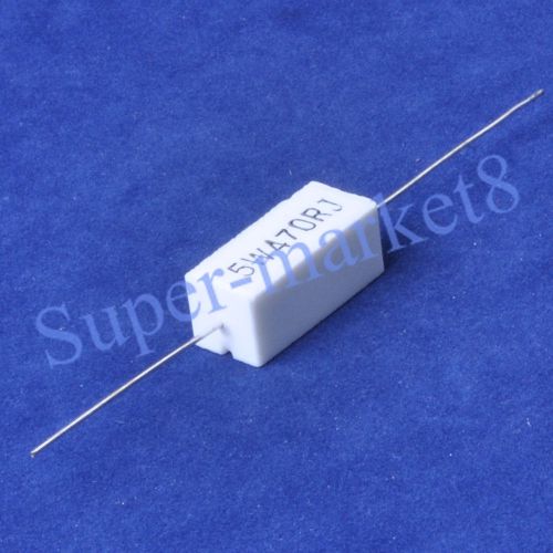 10pcs 5W 470R 470ohm Ceramic Power Resistor Cement Axial