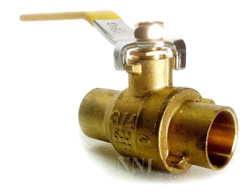 3/4&#034; sweat full port brass ball valves c x c  - csa, ul rated jomar for sale