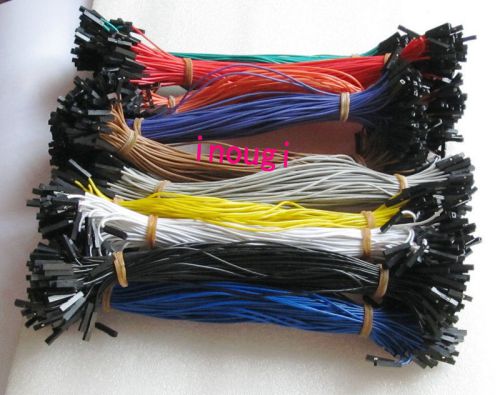 100pcs 2.54mm 1p female to f Dupont Wire 20cm Jumper cable For Arduino 10 colors