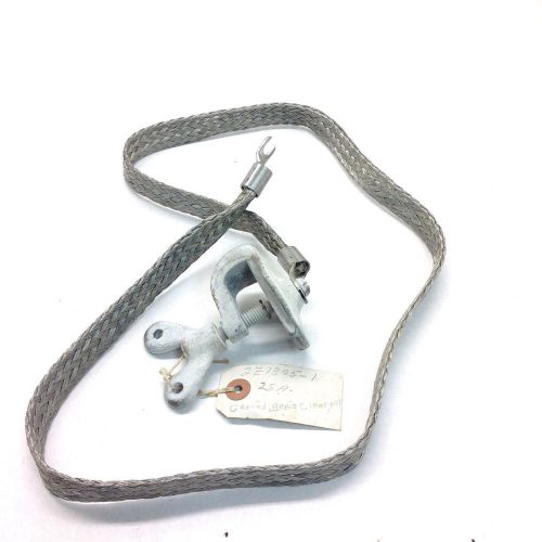 Military ground clamp w/tinned copper braided wire 3/4” x 1/8” x 40” clamp assy for sale