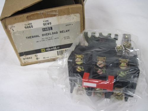 Square D Thermal overload relay 9065SE05, 3 element melt alloy 26 amps H08X..mz