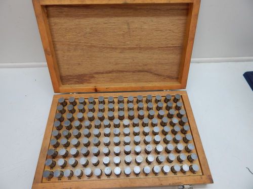 Meyer Pin Gage Set M4 - Minus .626 to .750 in Wood Case Machinist Inspection
