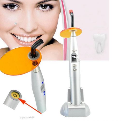 Silver dental 5w wireless cordless led curing light lamp 1500mw w charging a+ ca for sale