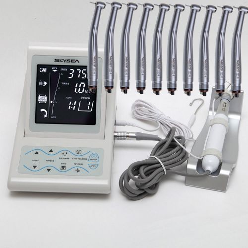 Dental Endo Motor W/ Apex Locator Contra Angle +10pc High speed Handpiece STNABM