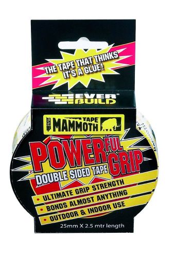 Everbuild Mammoth Powergrip double-sided tape 25mm x 2.5m