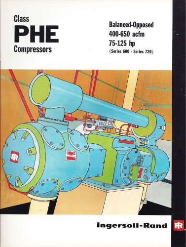 INGERSOLL RAND OLD (1968) BROCHURE - THE PHE COMPRESSORS