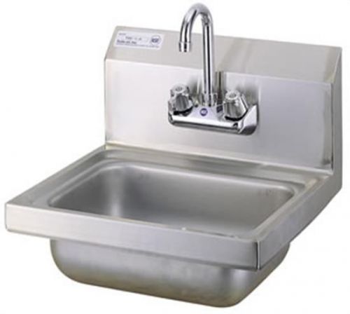 New l&amp;j 10&#034;x14&#034; wall hung hand wash sink whs1410-5d for sale