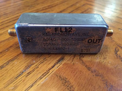 K&amp;L Microwave Filter Band Pass 20MHz-200KHz 50140