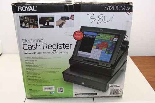 Royal TS1200MW Touchscreen Cash Register w 12&#034; LCD POS Point of Sale 300