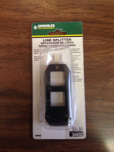 Greenlee 93-30 34452 Electrical Line Splitter (NEMA 5-15) - for Clamp On Meters