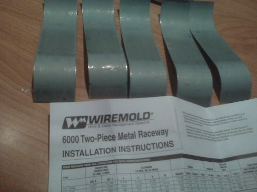 Wiremold G6000WC Wire Clip/Metal Raceway -Plated - 5 Clips in the Bag - Not Used
