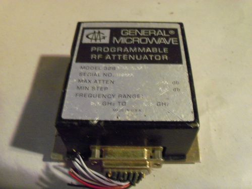General Microwave Programmable RF Attenuator Model 329