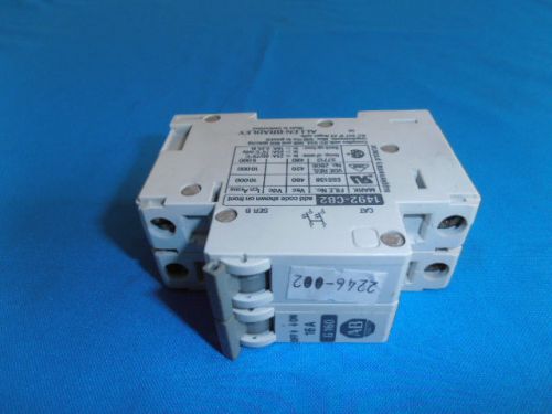 Lot 2pcs. Allen Bradley 1492-CB2 1492CB2 Breaker 16A 2 Pole