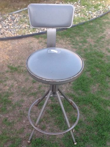 Vintage 1960&#039;s American Adjustable Height Tubular Steel with Intact Backrest