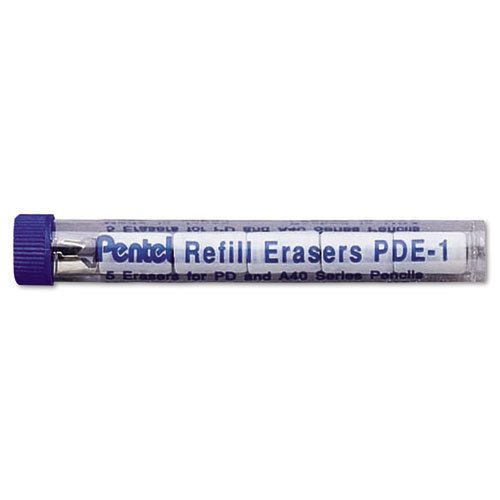&#034;Pentel Eraser Refills, Pde1, 5/tube&#034;