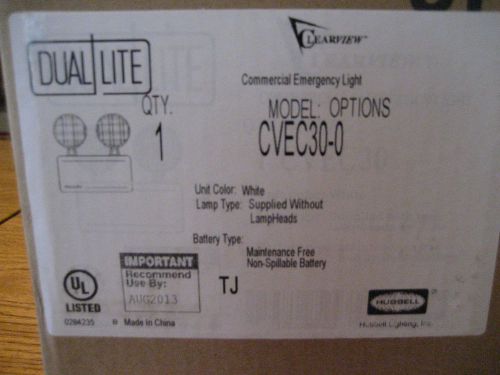 Hubbell dual lite cvec30.0  emergency light, 120/277v new  box for sale