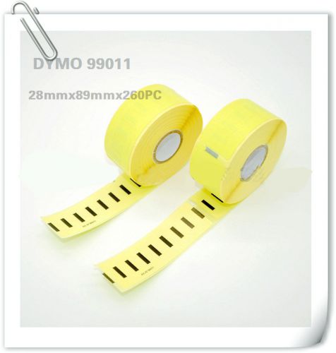 Yellow 28mmx89mm 260 label /roll 99011 s0722371 for dymo labelwriter for sale