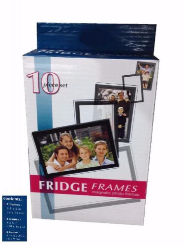 Box 10 Pc Magnetic Photo Film Card Holder Fridge Frames Sleeves All Sizes #919