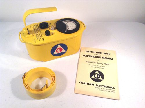 Vintage CD-Geiger Counter Radiation Meter Civil Defense-Instruction Book-box
