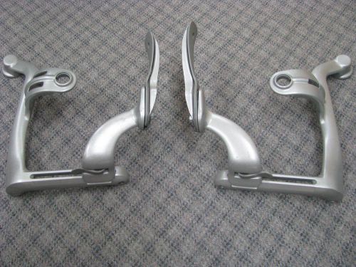 AERON OEM Replacement HIGHLY ADJUSTABLE SWING ARM /YOKE TITANIUM SET RIGHT&amp;LEFT