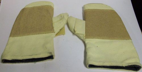 Sgp 100% kevlar high heat resistant wing thumb mitten w/ wool lining pair nnb for sale