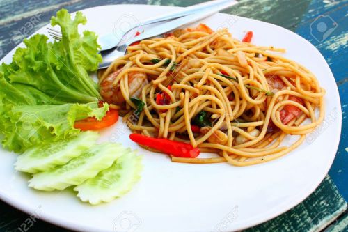 Rice &amp; Noodle Recipe Thai Style Spaghetti Food Delicious Dish Asian Cooking Menu