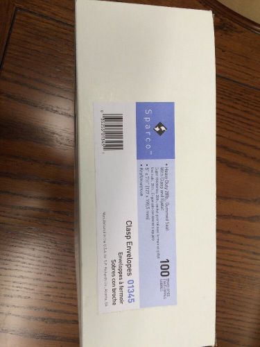 Sparco Heavy-Duty Clasp Envelope - #35 (5&#034;x7.5&#034;)28 lb -100/Box -Kraft- SPR01345
