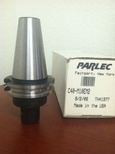 Parlec #C40-M10EM2 10mm x 1&#034; x 2.500&#034; Through-Spindle Taper End Mill Adapter