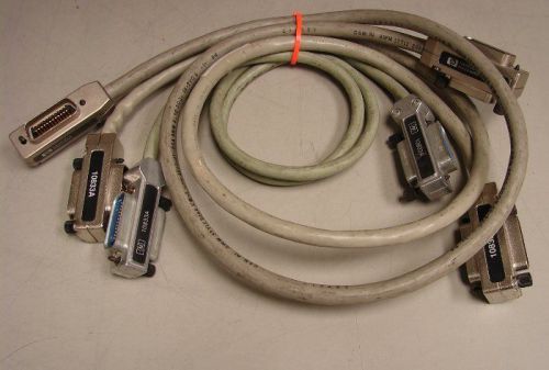 Lot of (3) HP Agilent 10833A Cables IEEE 488 GPIB HPIB 1 Meter Long TESTED