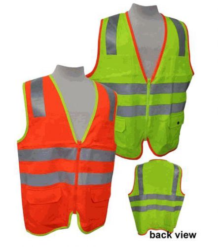Safety Vest  2 ANSI Solid Vest ORANGE L