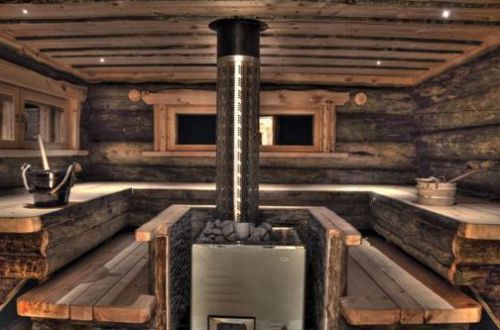Scandinavian Log Homes for Sale - Silver-Grey Log Sauna S20