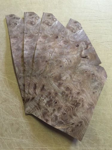 Wood Veneer Carpathian Elm Burl 7x8 10Pcs Total Raw Veneer&#034;EXOTIC&#034;CARP2 10-13-15