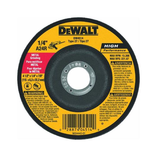 DEWALT DW4514 1/4&#034; METAL GRINDING WHEEL