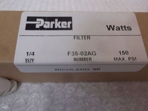 PARKER F35-02AG FILTER 1/4 SIZE 150 PSI *NEW IN A BOX*