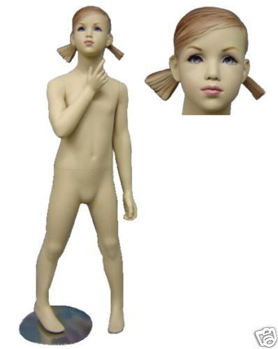 Fiberglass Child- Size 7 Girl Mannequin