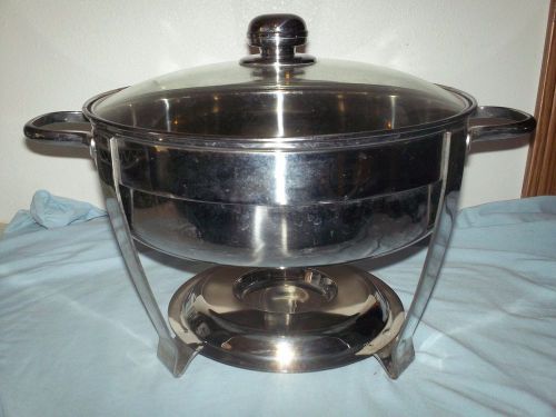 NSF Professional Quality Four-Quart Stainless Steel Chafing Dish 4-qt.