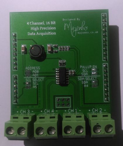 High Precision Analog Data Acquisition Board for Arduino, chipKIT, etc