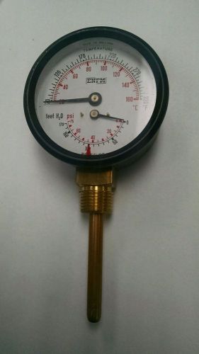 ENFM Tridicator (Temperature &amp; Pressure Gauge HD11A4B52I65L New 70-320 F