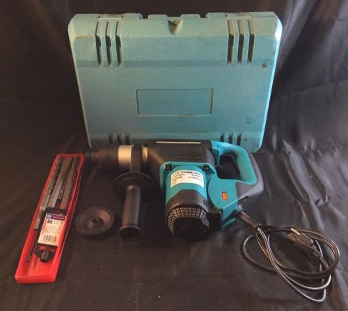 Heavy Duty Corded Electric 1 1/2&#034; Hammer Drill with Case &amp; Extras