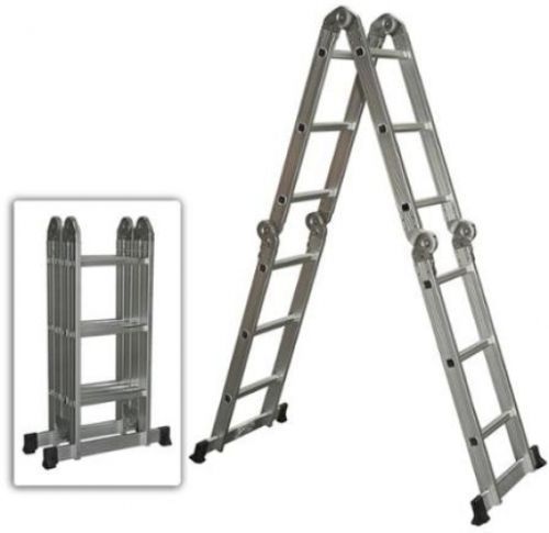 Multi purpose scaffold extendable heavy duty aluminum folding step ladder for sale
