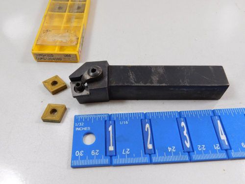Zenit 3/4&#034; tool holder #mcknr-12-4 comes with (6) mitsubishi carbide inserts for sale