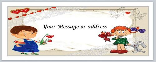 30 Personalized Little Children Return Address Labels Buy 3 get 1 free (bo187)
